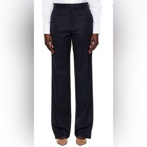 Hommegirls Navy Wool Straight Leg Trouser